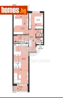 Тристаен, 124m² - Апартамент за продажба - 120384764
