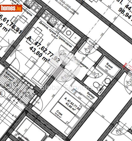 Двустаен, 56m² - Жк. Зона Б19, София - Апартамент за продажба - Глобъл Сървисиз ООД - 120384771