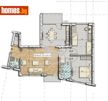 Тристаен, 117m² - Апартамент за продажба - 120384868