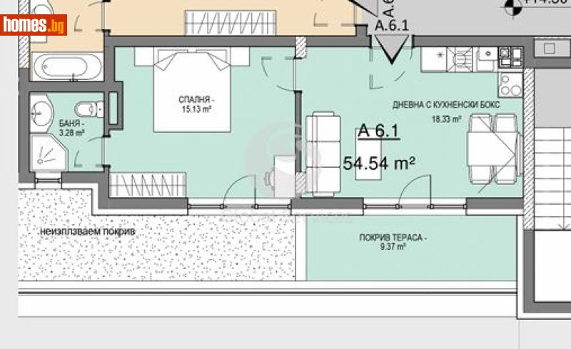 Двустаен, 65m² - Кв. Витоша, София - Апартамент за продажба - Глобъл Сървисиз ООД - 120384904