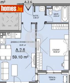 Двустаен, 71m² - Апартамент за продажба - 120384905