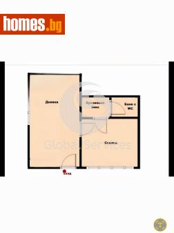 Двустаен, 44m² - Апартамент за продажба - 120385348