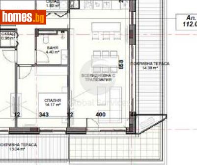 Тристаен, 117m² - Апартамент за продажба - 120385686