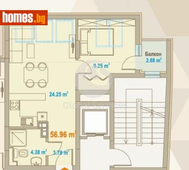 Двустаен, 74m² - Апартамент за продажба - 120385715