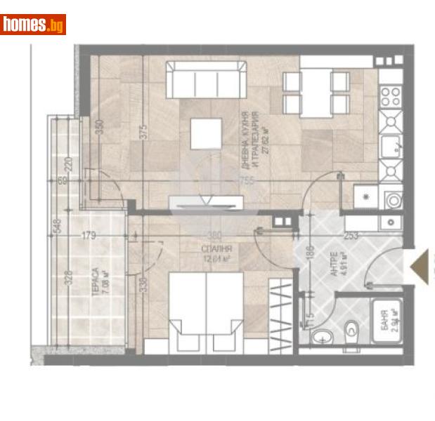 Двустаен, 75m² - Кв. Манастирски Ливади, София - Апартамент за продажба - Глобъл Сървисиз ООД - 120385765