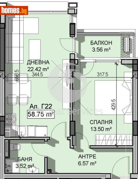 Двустаен, 68m² - Кв. Манастирски Ливади, София - Апартамент за продажба - Глобъл Сървисиз ООД - 120385869