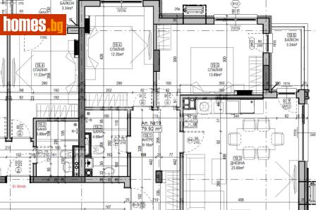 Тристаен, 107m² - Апартамент за продажба - 120406009