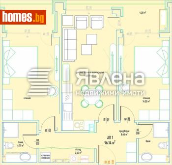 Тристаен, 118m² - Апартамент за продажба - 120406241