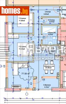 Тристаен, 86m² - Апартамент за продажба - 120406282