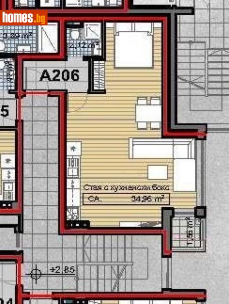 Едностаен, 58m² - Кв. Княжево, София - Апартамент за продажба - Продиджи - 120407168