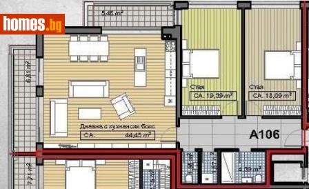 Тристаен, 154m² - Апартамент за продажба - 120407170