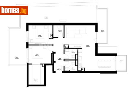 Тристаен, 199m² - Апартамент за продажба - 120421588