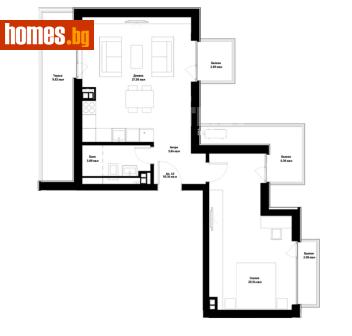 Двустаен, 106m² - Апартамент за продажба - 120421614
