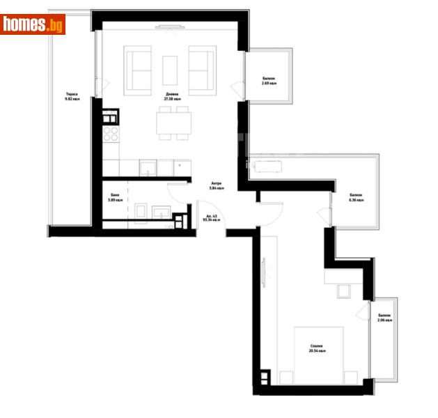Двустаен, 106m² -  Идеален Център, Варна - Апартамент за продажба - ИМОТЕКА АД - 120421614