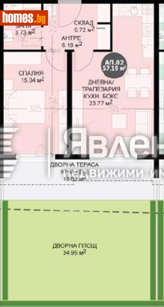 Двустаен, 92m² - Кв. Кръстова Вада, София - Апартамент за продажба - ЯВЛЕНА - 120421630