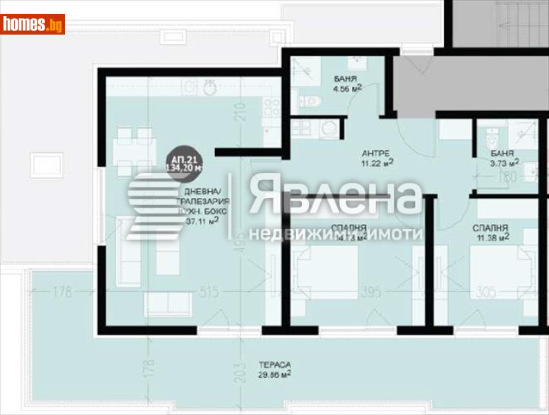 Тристаен, 165m² - Кв. Кръстова Вада, София - Апартамент за продажба - ЯВЛЕНА - 120421653