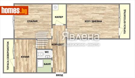 Тристаен, 59m² - Апартамент за продажба - 120433607