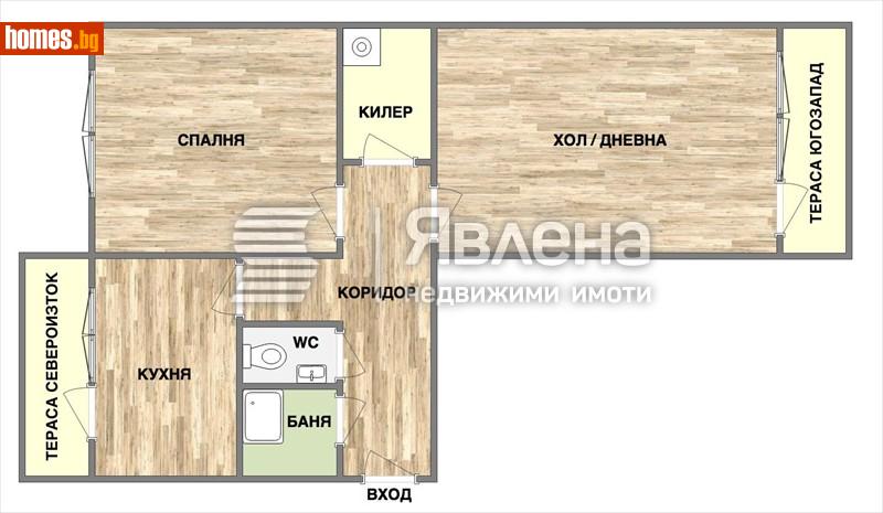 Тристаен, 59m² -  Погребите, Варна - Апартамент за продажба - ЯВЛЕНА - 120433607