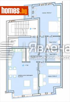Тристаен, 135m² - Апартамент за продажба - 120441663