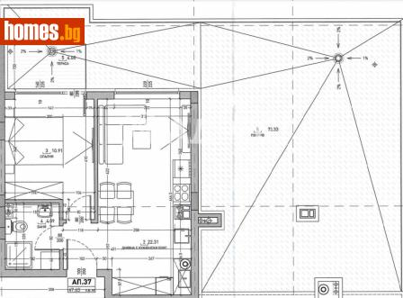 Двустаен, 55m² - Апартамент за продажба - 120446541