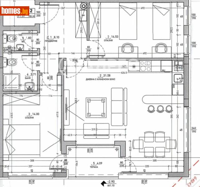 Тристаен, 107m² - Кв. Малинова Долина, София - Апартамент за продажба - АДРЕС НЕДВИЖИМИ ИМОТИ - 120446546