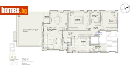 Многостаен, 178m² - Апартамент за продажба - 120450169