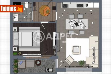 Двустаен, 63m² - Апартамент за продажба - 120451732