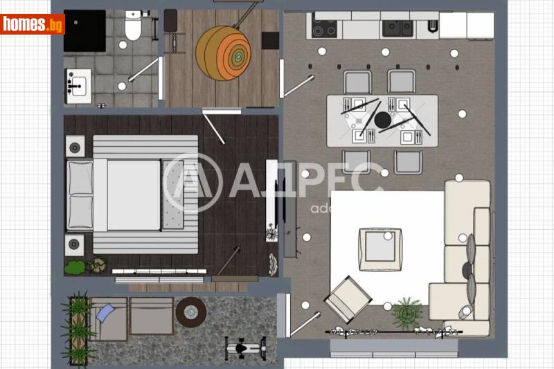 Двустаен, 63m² - Жк. Надежда 1, София - Апартамент за продажба - АДРЕС НЕДВИЖИМИ ИМОТИ - 120451732