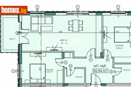 Тристаен, 111m² - Апартамент за продажба - 120460730