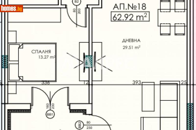 Двустаен, 72m² - Кв. Витоша, София - Апартамент за продажба - АДРЕС НЕДВИЖИМИ ИМОТИ - 120460778