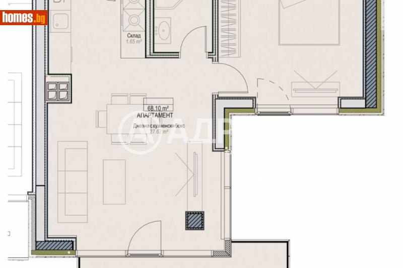 Двустаен, 84m² -  Оборище, София - Апартамент за продажба - АДРЕС НЕДВИЖИМИ ИМОТИ - 120467916