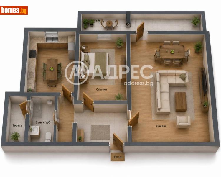 Двустаен, 70m² - Жк. Гео Милев, София - Апартамент за продажба - АДРЕС НЕДВИЖИМИ ИМОТИ - 120467943