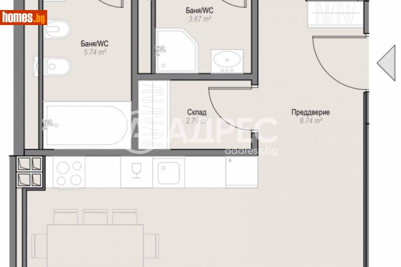 Тристаен, 145m² -  Оборище, София - Апартамент за продажба - АДРЕС НЕДВИЖИМИ ИМОТИ - 120468439