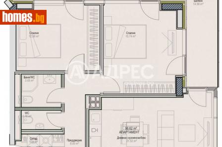 Тристаен, 119m² - Апартамент за продажба - 120468466