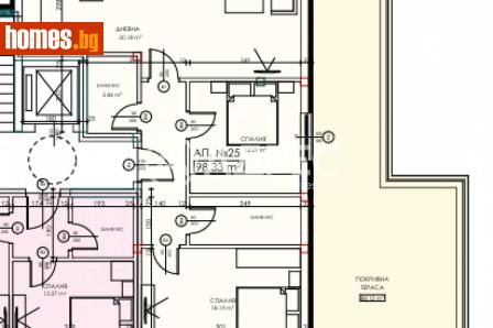 Тристаен, 113m² - Апартамент за продажба - 120473542