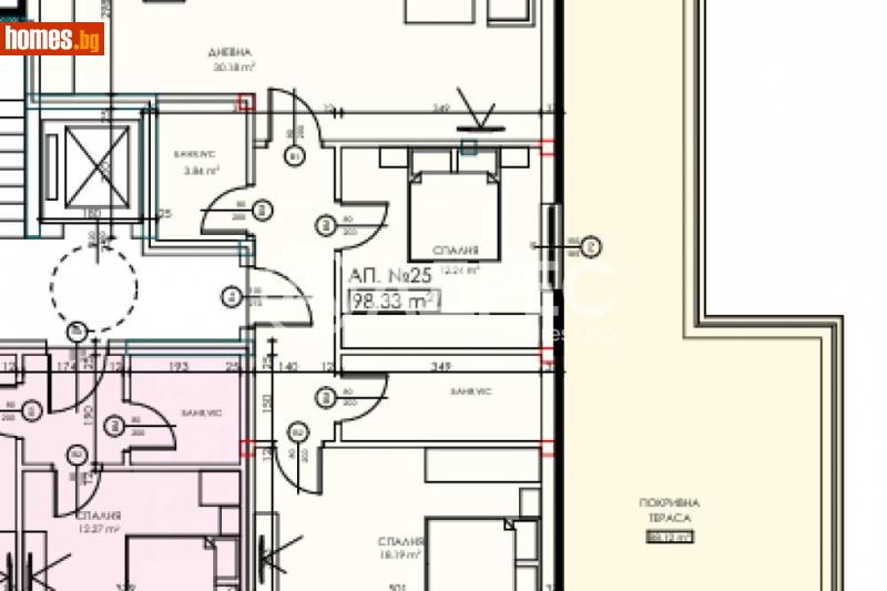 Тристаен, 113m² - Кв. Витоша, София - Апартамент за продажба - АДРЕС НЕДВИЖИМИ ИМОТИ - 120473542