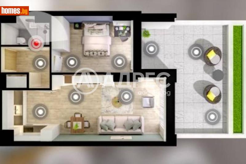 Двустаен, 80m² - Жк. Дружба 1, София - Апартамент за продажба - АДРЕС НЕДВИЖИМИ ИМОТИ - 120475717