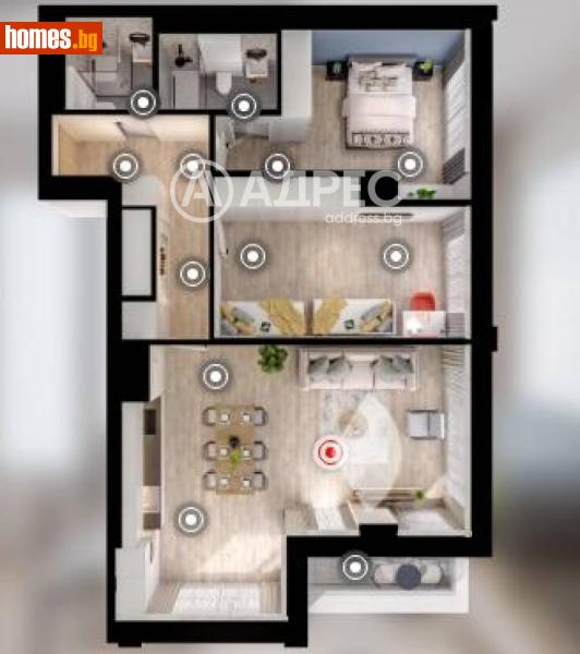 Тристаен, 136m² - Жк. Дружба 1, София - Апартамент за продажба - АДРЕС НЕДВИЖИМИ ИМОТИ - 120476695