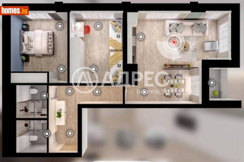 Тристаен, 116m² - Жк. Дружба 1, София - Апартамент за продажба - АДРЕС НЕДВИЖИМИ ИМОТИ - 120476702