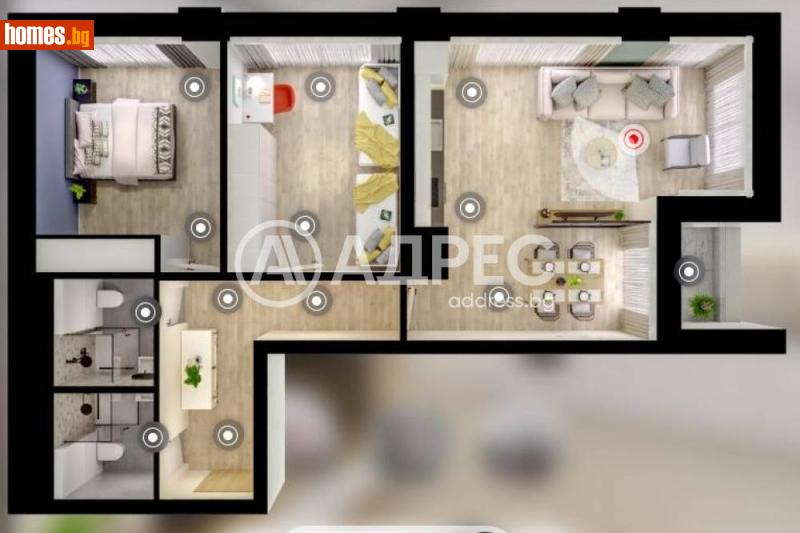 Тристаен, 116m² - Жк. Дружба 1, София - Апартамент за продажба - АДРЕС НЕДВИЖИМИ ИМОТИ - 120477811