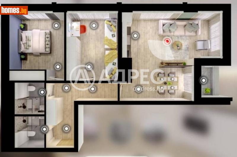 Тристаен, 116m² - Жк. Дружба 1, София - Апартамент за продажба - АДРЕС НЕДВИЖИМИ ИМОТИ - 120477825