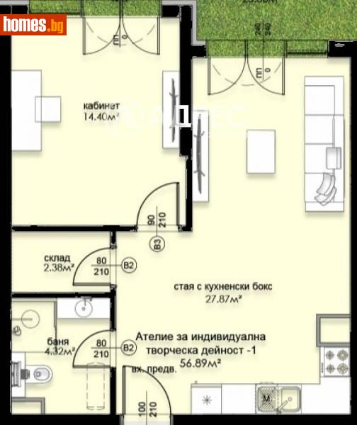 Двустаен, 67m² - Кв. Малинова Долина, София - Апартамент за продажба - АДРЕС НЕДВИЖИМИ ИМОТИ - 120508857