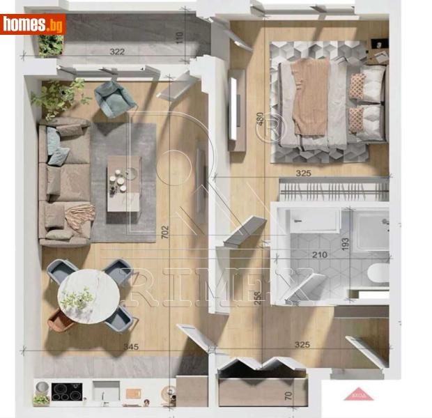 Двустаен, 63m² - Жк. Тракия, Пловдив - Апартамент за продажба - Римекс Имоти - 120521513