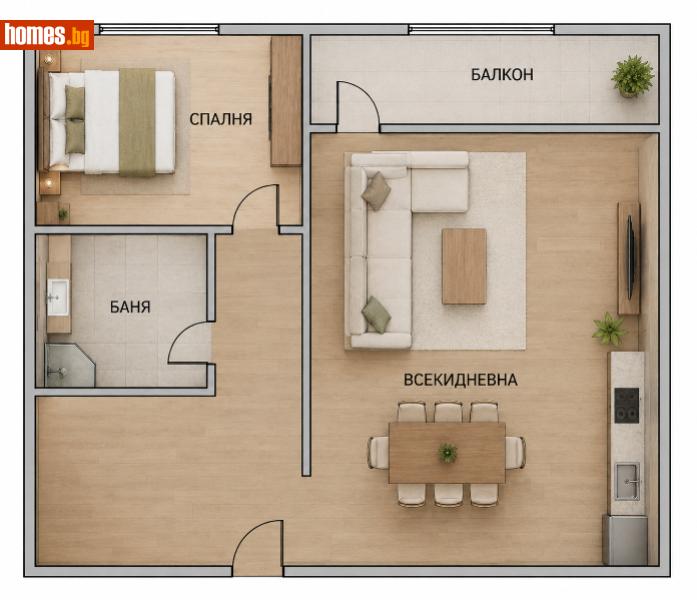 Двустаен, 42m² - Жк. Младост 4, София - Апартамент за продажба - Титан Пропъртис - 120530017