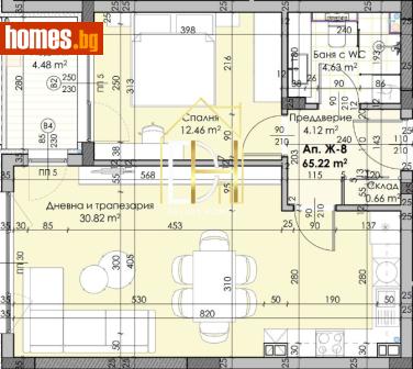 Двустаен, 71m² - Апартамент за продажба - 120530048