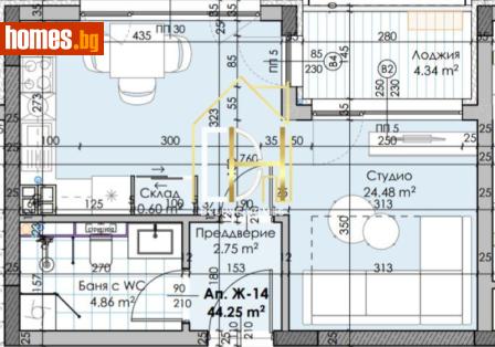 Едностаен, 48m² - Апартамент за продажба - 120530050