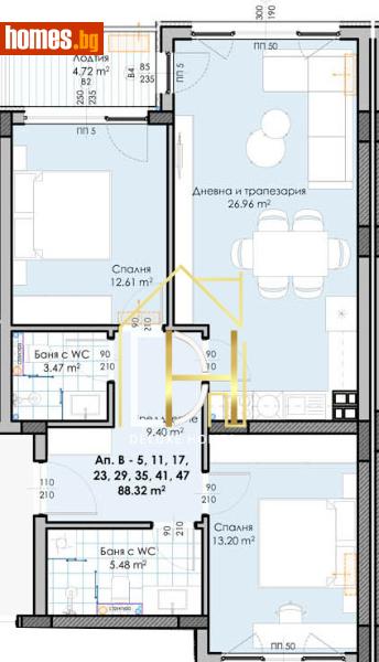 Тристаен, 104m² - Жк. Гагарин, Пловдив - Апартамент за продажба - Deluxe Homes - 120530112