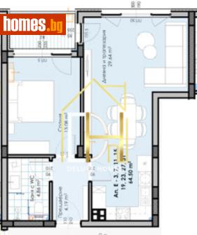 Двустаен, 77m² - Апартамент за продажба - 120530117