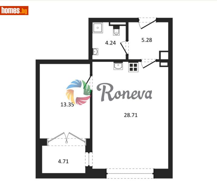 Двустаен, 72m² - М-т Средна Трака, Варна - Апартамент за продажба - РОНЕВА ООД - 120543397