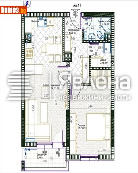 Двустаен, 77m² - Жк. Христо Смирненски, Пловдив - Апартамент за продажба - ЯВЛЕНА - 120546088